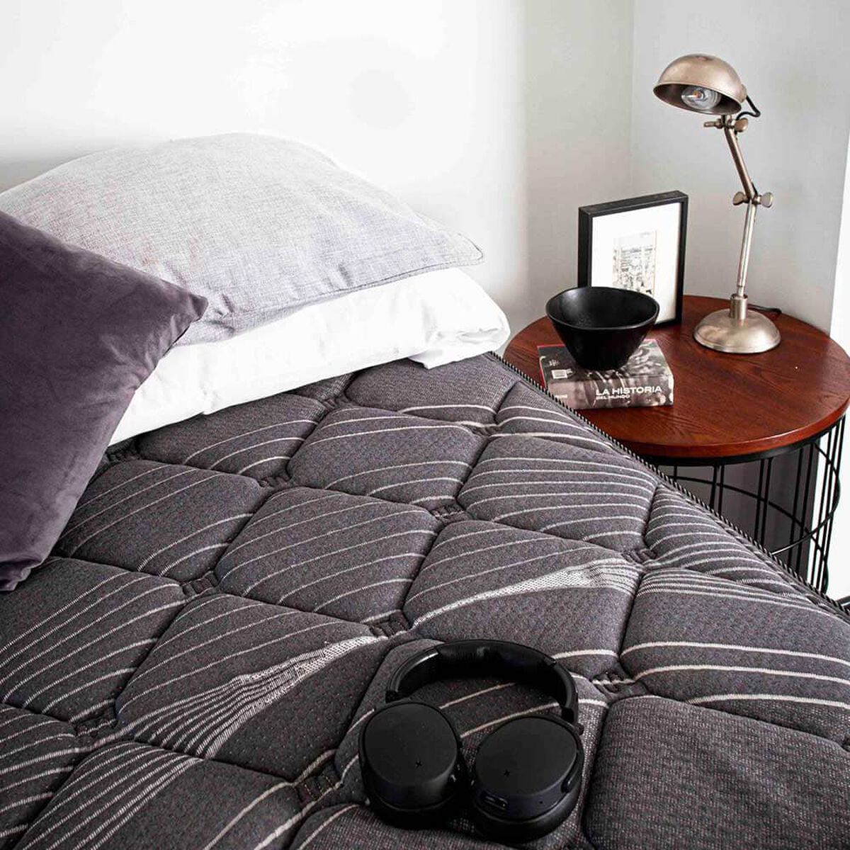 Cama Europea Flex Base Dividida King Black