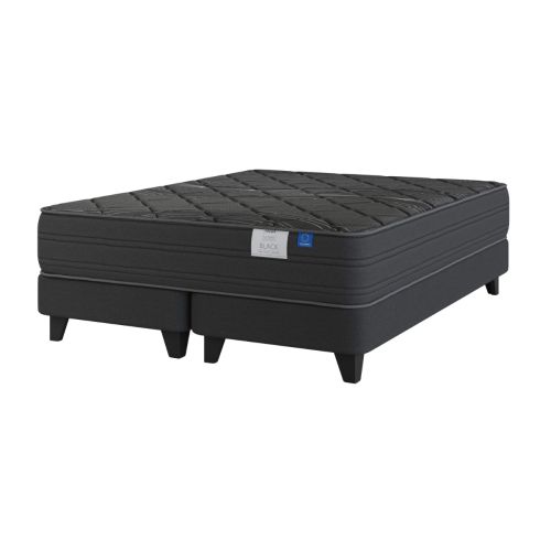 Cama Europea Top Grafito Black Super King