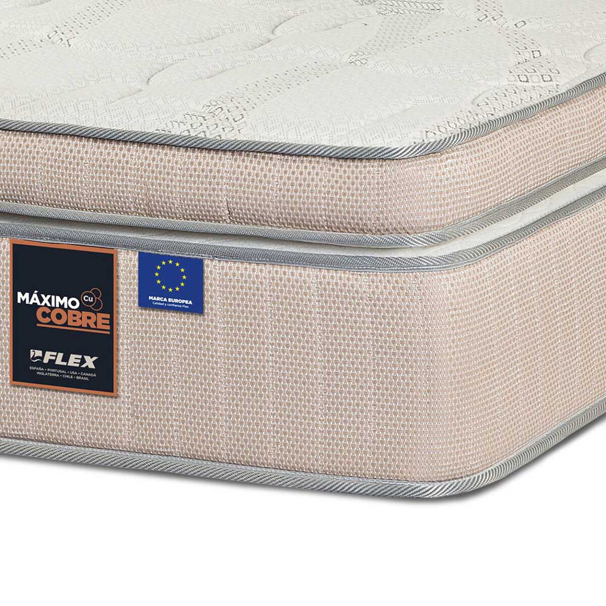 Colchón Flex 1,5 Plazas Máximo Cobre
